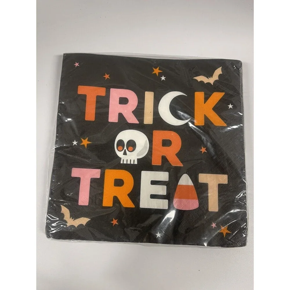 Halloween party supplies Plates, Cups, Napkins And decorations Party Of 8 #314